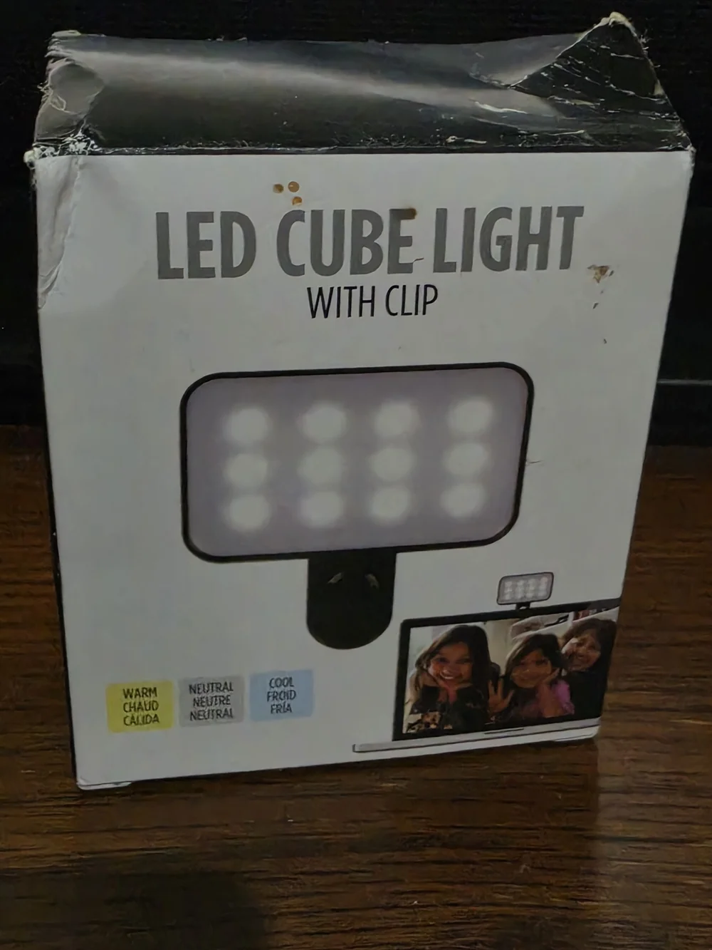 💖 LED Cube Light with Clip Selfie Light Social Media Influencer Camera Clip On